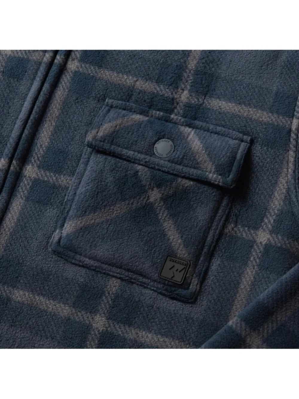 Men's Navy Plaid Lightweight Zip Sherpa Shirt Jacket NWT
